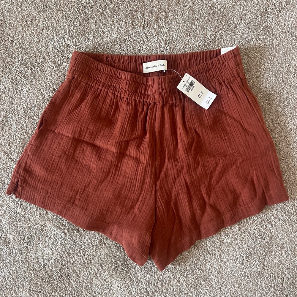 Abercrombie & Fitch Women's Rust Pull-On Shorts